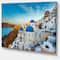 Designart - Beautiful Santorin Houses Greece - Large Cityscape Art Print on Canvas